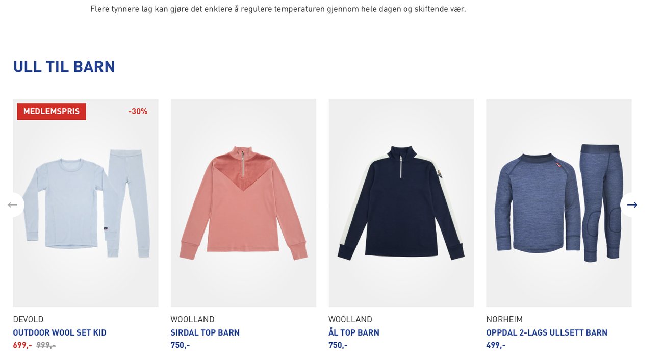 Produktraden følger rådene og gir kunden et neste steg.