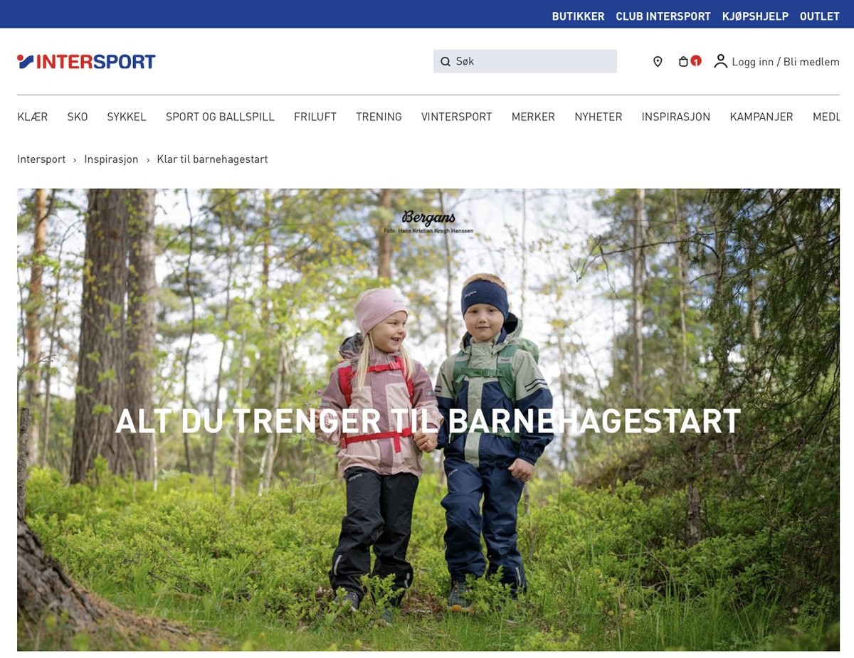 Skjermbilde av Barnehagestart
