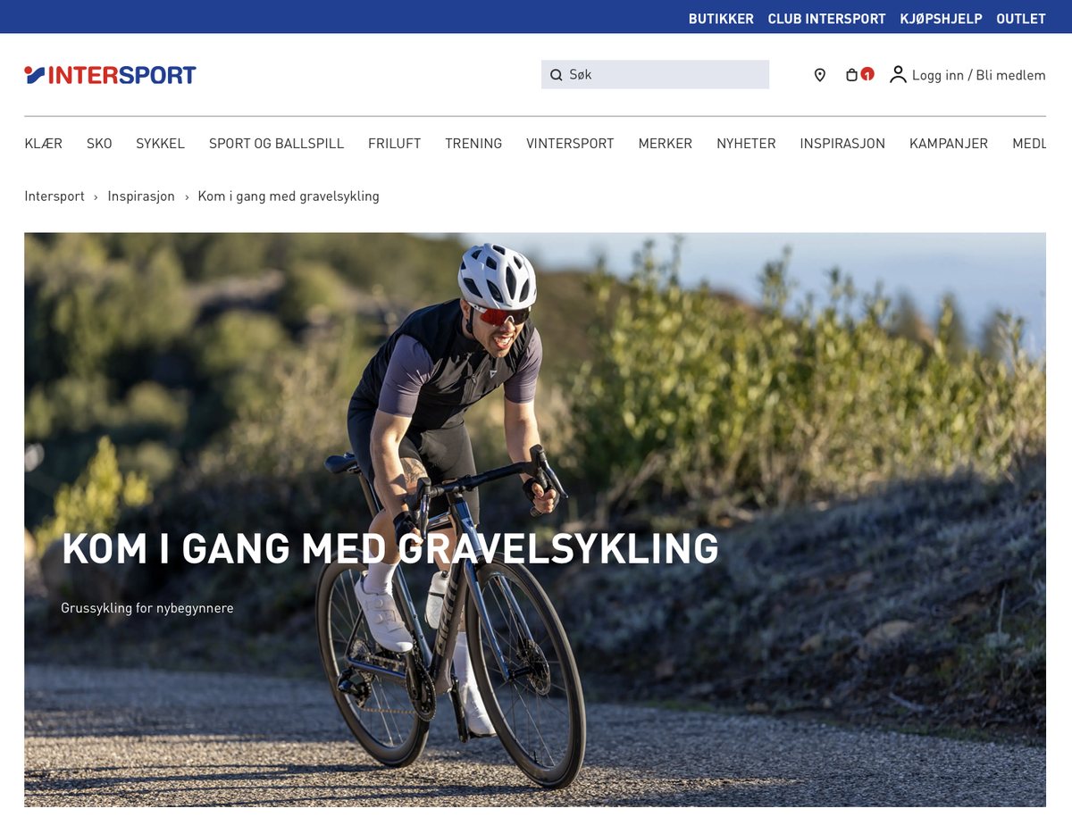 Skjermbilde av Gravelsykling