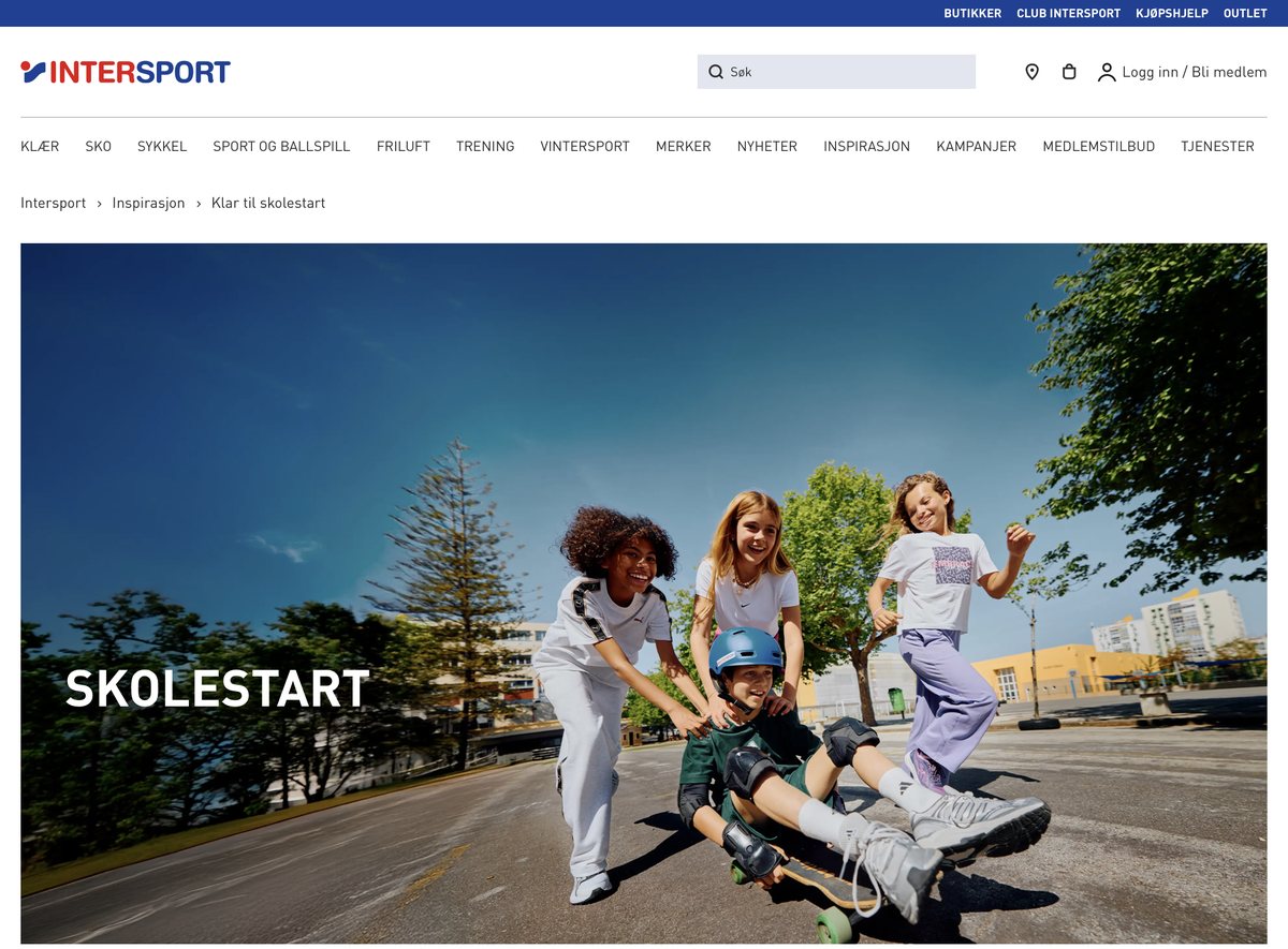 Skjermbilde av Skolestart